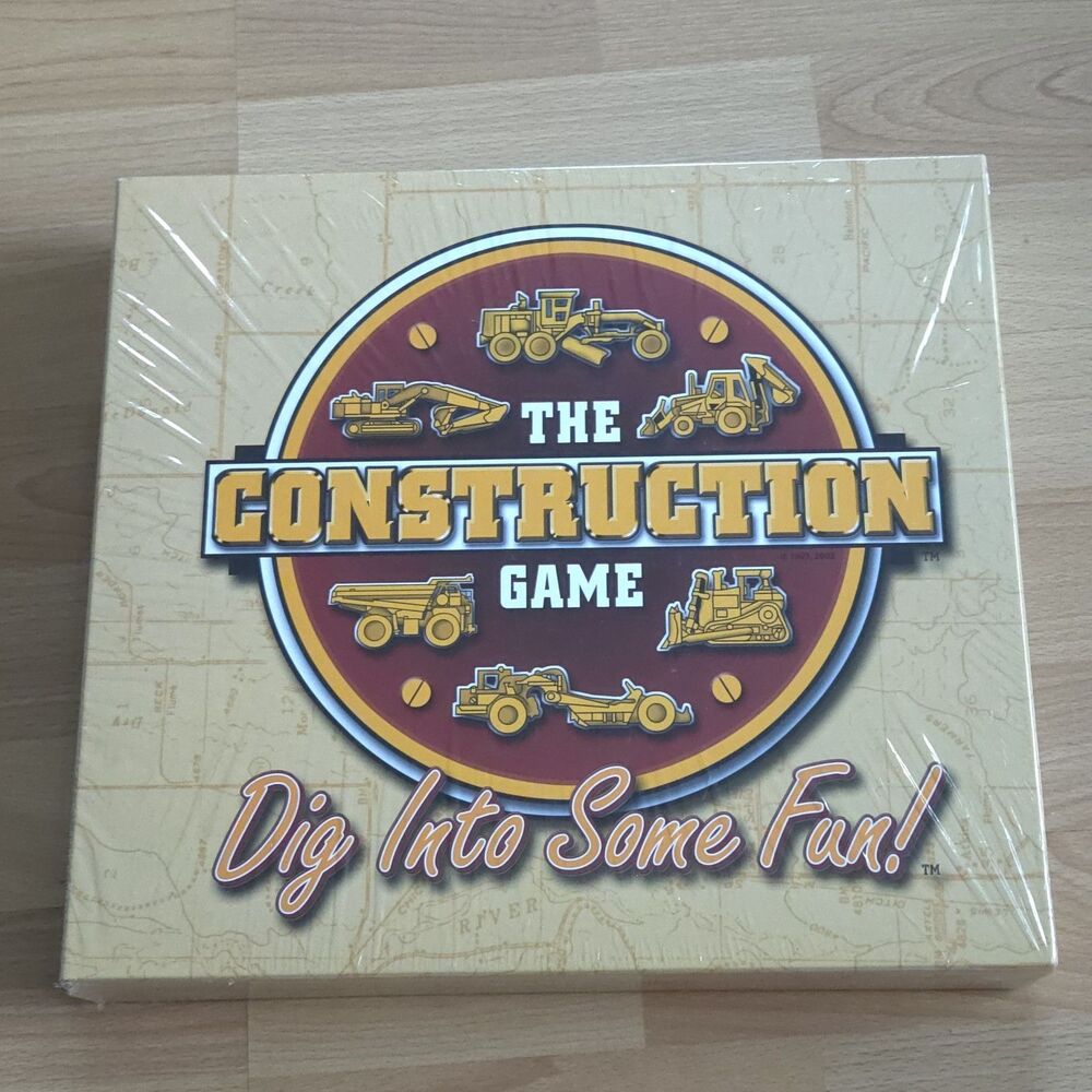 New The Construction Game Dig Into Some Fun! Rare 2002 Board Game Weekend Farmer